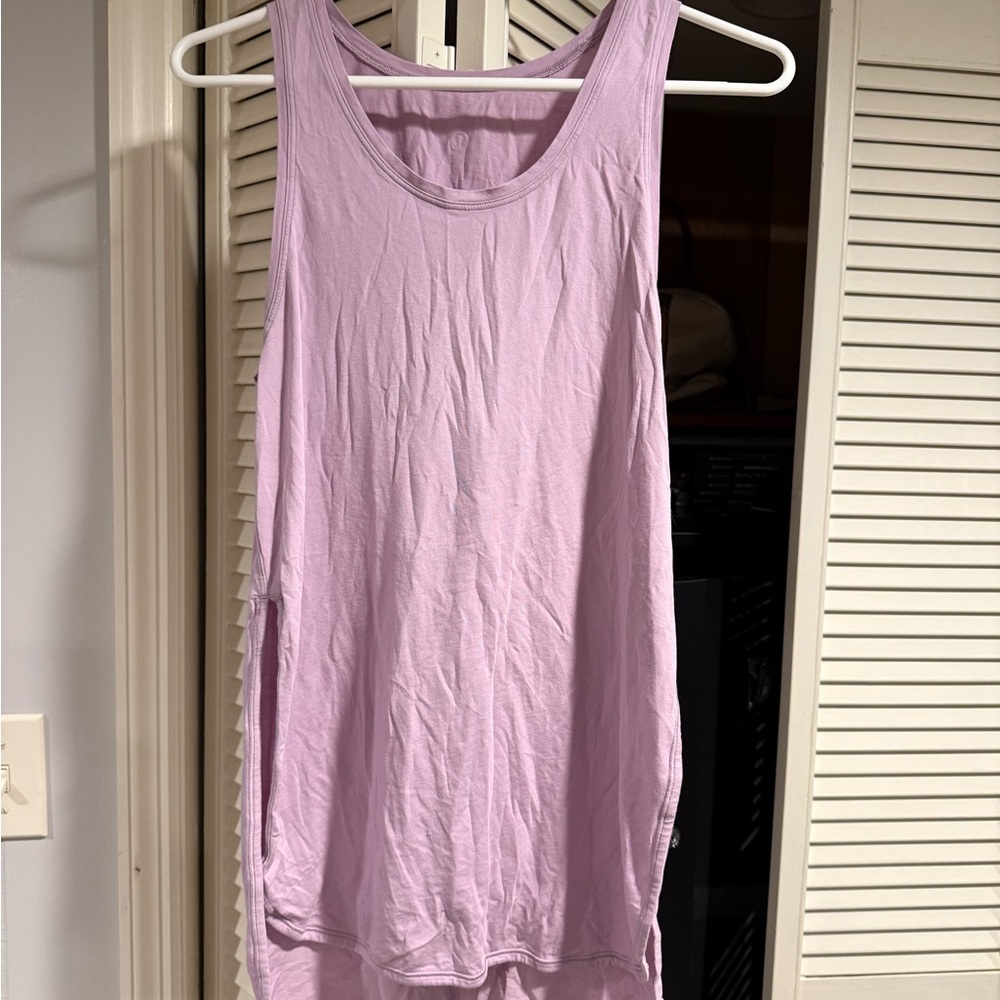 Lululemon Lavender Open Sided Tank Top